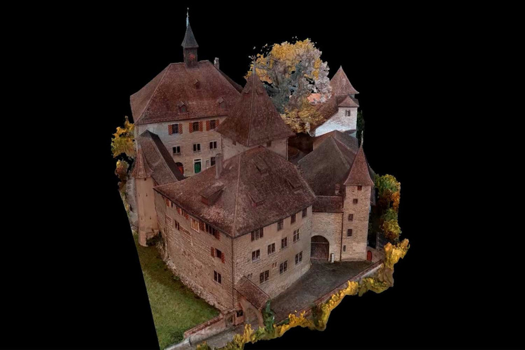 3D-Modell Schloss Kyburg, HMQ AG
